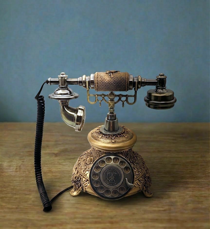 Téléphone bronze antique